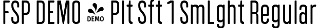 FSP DEMO - Plt Sft 1 SmLght Regular font | Fontspring-DEMO-polatesofta1-semilight.ttf