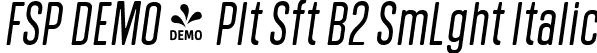 FSP DEMO - Plt Sft B2 SmLght Italic font | Fontspring-DEMO-polatesoftb2-semilightitalic.ttf