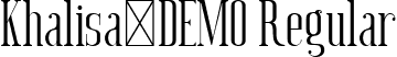 Khalisa_DEMO Regular font | khalisa-demo.ttf