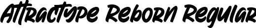 Attractype Reborn Regular font | attractype-reborn.otf