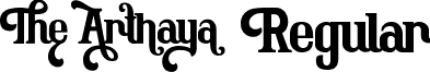 The Arthaya Regular font | the-arthaya.otf