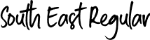 South East Regular font | southeast-all8g.otf