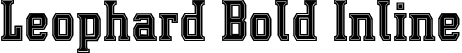 Leophard Bold Inline font | Leophard-Bold Inline.otf