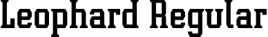 Leophard Regular font | Leophard.otf