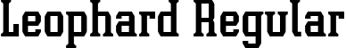 Leophard Regular font | Leophard.ttf