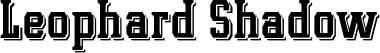 Leophard Shadow font | Leophard-Shadow.otf