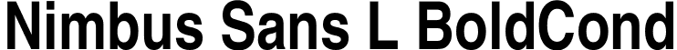 Nimbus Sans L BoldCond font | nimbus-sans-l_bold-condensed.ttf