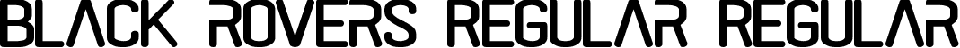 black rovers Regular Regular font | black-rovers-regular.ttf