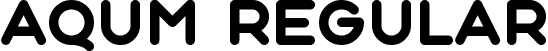 Aqum Regular font | aqum.ttf