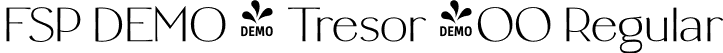 FSP DEMO - Tresor 400 Regular font | Fontspring-DEMO-tresor-400.otf