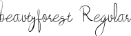 beautyforest Regular font | beautyforest-1.2.ttf