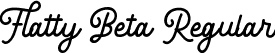 Flatty Beta Regular font | FlattyDemo.ttf