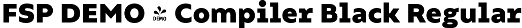 FSP DEMO - Compiler Black Regular font | Fontspring-DEMO-compiler-black.otf