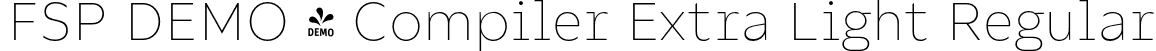 FSP DEMO - Compiler Extra Light Regular font | Fontspring-DEMO-compiler-extralight.otf