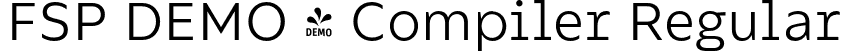 FSP DEMO - Compiler Regular font | Fontspring-DEMO-compiler-regular.otf