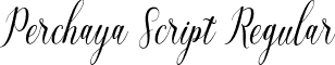 Perchaya Script Regular font | perchayascript-rge39.otf