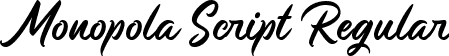 Monopola Script Regular font | monopola-script-demo.ttf