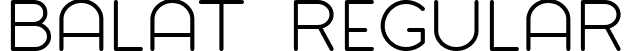 Balat Regular font | balat.ttf