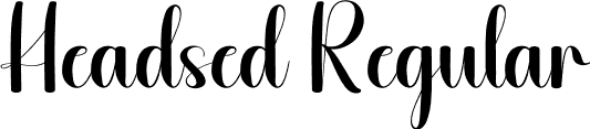 Headsed Regular font | Headsed.otf