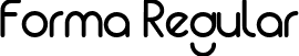 Forma Regular font | forma.ttf