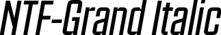 NTF-Grand Italic font | ntf-grand-italic.otf