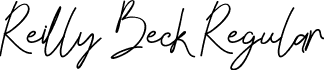 Reilly Beck Regular font | reilly-beck-demo.ttf