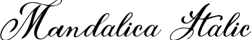 Mandalica Italic font | Mandalica Italic - OTF.otf