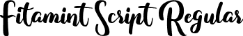 Fitamint Script Regular font | fitamint-script.ttf