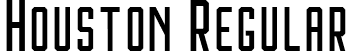 Houston Regular font | houston-regular-demo.ttf