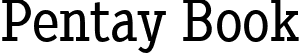 Pentay Book font | pentay-book-ffp.ttf