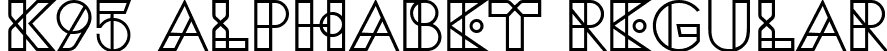 K95 Alphabet Regular font | k95alphabet.ttf