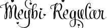 Meybi Regular font | meybi-demo.ttf