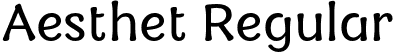 Aesthet Regular font | aesthet-regular.otf