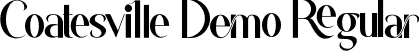 Coatesville Demo Regular font | CoatesvilleDemoRegular.ttf