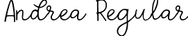 Andrea Regular font | andrea.ttf