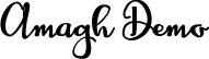 Amagh Demo font | amagh-demo.ttf