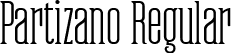 Partizano Regular font | partizano-demo-ffp.ttf