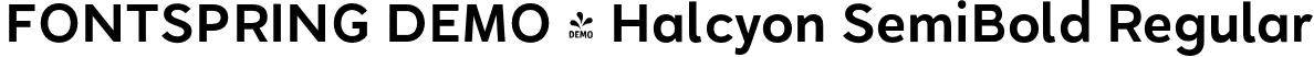 FONTSPRING DEMO - Halcyon SemiBold Regular font | Fontspring-DEMO-halcyon-semibold.otf