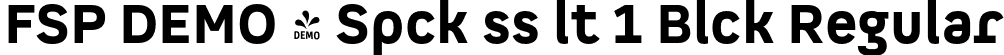 FSP DEMO - Spck ss lt 1 Blck Regular font | Fontspring-DEMO-spockessalt1-black.otf