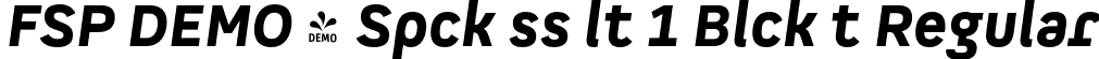 FSP DEMO - Spck ss lt 1 Blck t Regular font | Fontspring-DEMO-spockessalt1-blackit.otf