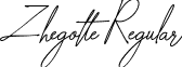 Zhegotte Regular font | zhegotte.otf