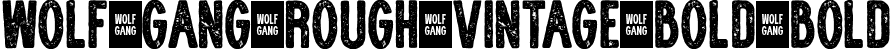 WOLF GANG ROUGH VINTAGE BOLD Bold font | WOLF-GANG-ROUGH-VINTAGE-BOLD.ttf