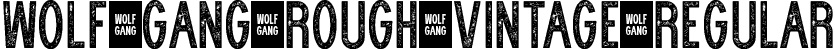 WOLF GANG ROUGH VINTAGE Regular font | WOLF-GANG-ROUGH-VINTAGE.ttf