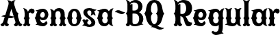 Arenosa-BQ Regular font | ArenosaBQ-Regular.otf