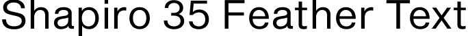 Shapiro 35 Feather Text font | ogj-type-design-shapiro-35-feather-text.otf