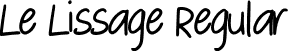 Le Lissage Regular font | Le-Lissage-Regular-Demo.otf