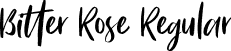 Bitter Rose Regular font | bitter-rose.otf