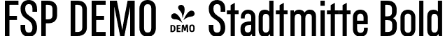 FSP DEMO - Stadtmitte Bold font | Fontspring-DEMO-stadtmitte-bold.otf