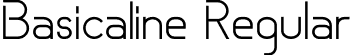 Basicaline Regular font | basicaline-noncommercial.otf