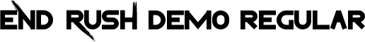 End Rush Demo Regular font | EndRushDemoRegular.ttf